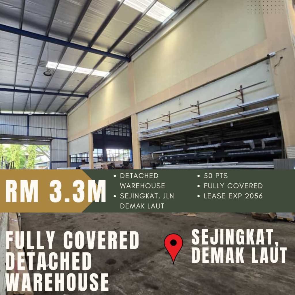 Sejingkat Fully Covered Detached Warehouse For Sales @ RM&nbsp;3.3mil